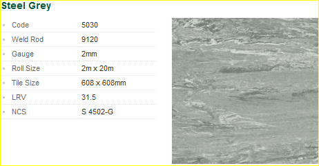 TATE / Kingspan FDEB – 600 X 600 X 33 mm Access Floor Panel – c/wFactory Bonded Polyflor SD 5030 Steel GreyVinyl