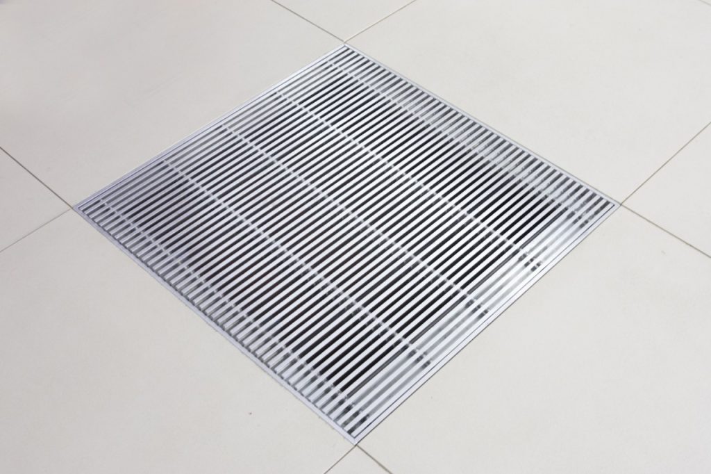 Metalfloor Aluminium Access Floor Grille – 599 x 599 mm PSA Extra Heavy Grade / With Damper
