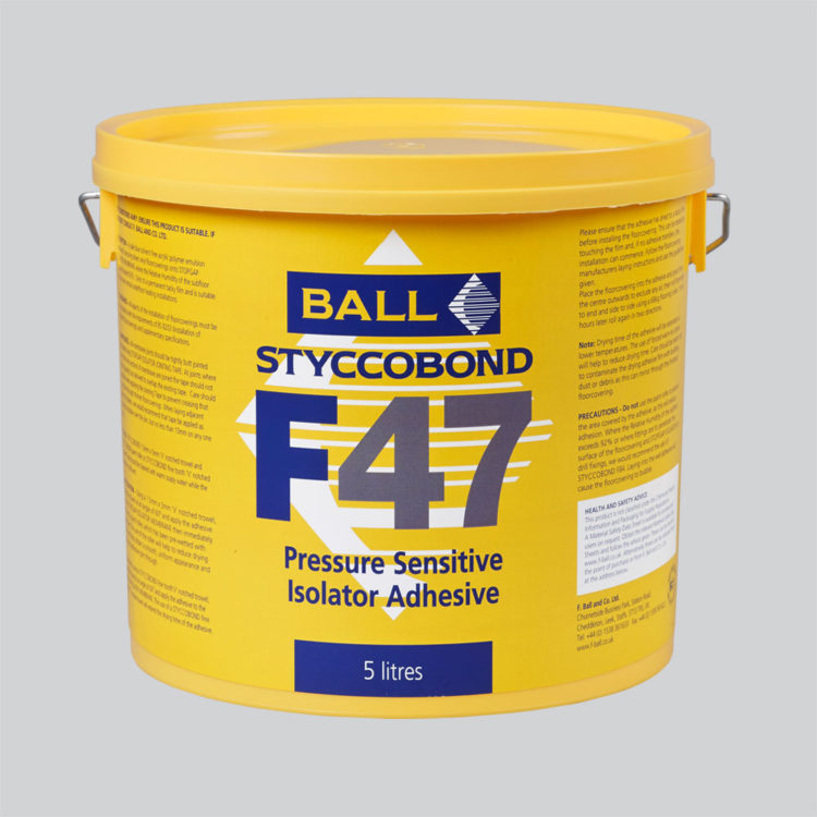 Styccobond F47 Pressure Sensitive Adhesive for use with Isolator Membrane 5 LITRE - DISCONTIUNED