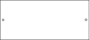 Metalfloor FBP.007 - Blank Plate - Use with 1 / 2 & 3 Compartment Floor Boxes