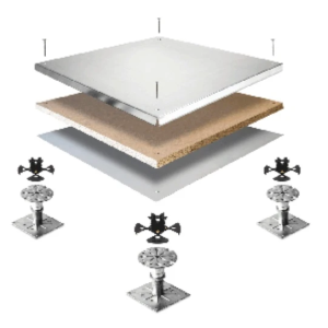 TATE / Kingspan RMG600 Simploc "Screw-Down" Steel Encapsulated Access Floor Panel - 600 x 600 x 31 mm - PSA Medium Grade